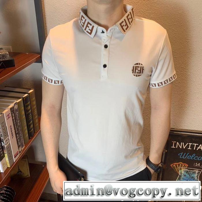 FENDI フェンディ 半袖Tシャツ 2色可選 暑い季節も大活躍 2019春夏のトレンド新商品 夏にぴったり上品
