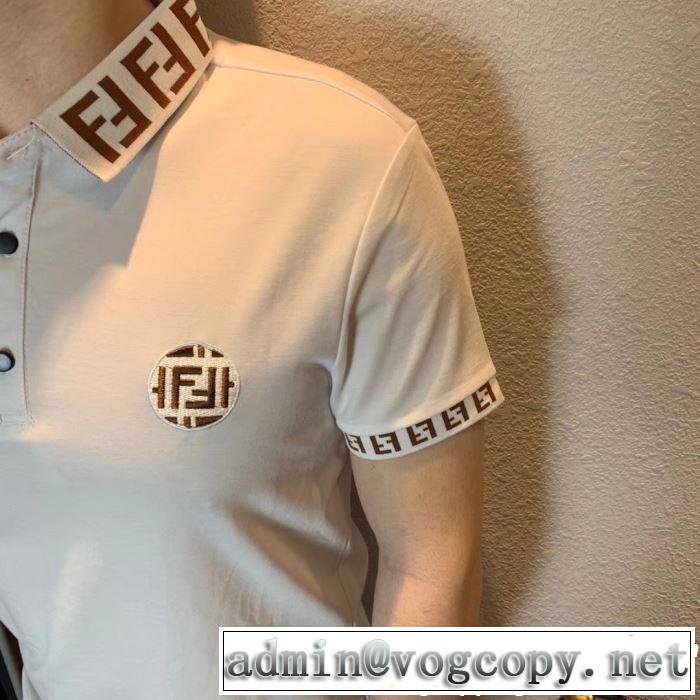FENDI フェンディ 半袖Tシャツ 2色可選 暑い季節も大活躍 2019春夏のトレンド新商品 夏にぴったり上品