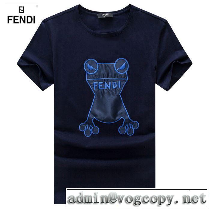 今季流行りの人気新作 FENDI フェンディ 半袖Tシャツ 3色可選 春夏の流行り2019新品 夏キレ味をプラス