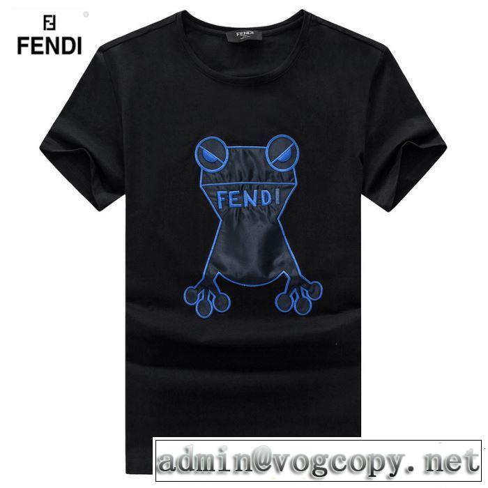 今季流行りの人気新作 FENDI フェンディ 半袖Tシャツ 3色可選 春夏の流行り2019新品 夏キレ味をプラス