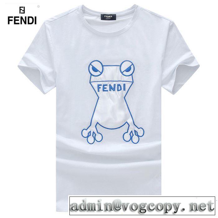 今季流行りの人気新作 FENDI フェンディ 半袖Tシャツ 3色可選 春夏の流行り2019新品 夏キレ味をプラス