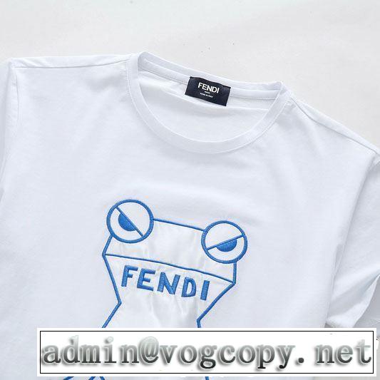 今季流行りの人気新作 FENDI フェンディ 半袖Tシャツ 3色可選 春夏の流行り2019新品 夏キレ味をプラス