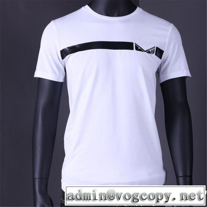 FENDI フェンディ 半袖Tシャツ 2色可選 夏ファッションのおすすめ 大人カジュアル夏ファッション2019