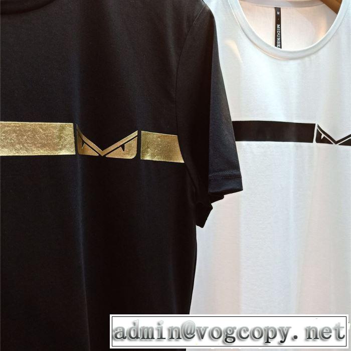 FENDI フェンディ 半袖Tシャツ 2色可選 夏ファッションのおすすめ 大人カジュアル夏ファッション2019