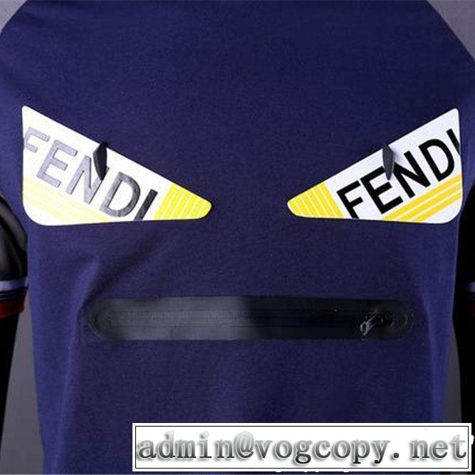 2019春夏は人気定番 FENDI フェンディ 半袖Tシャツ 2色可選 人気ストリートブランド新品 夏らしい季節感