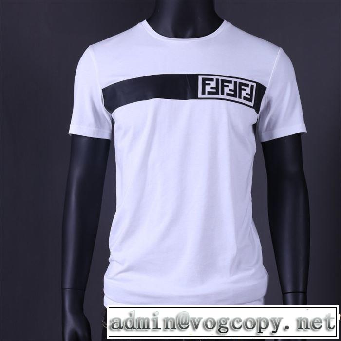 半袖Tシャツ 2色可選 オシャレ印象で人気の高い 2019年夏の一押しファッションアイテム FENDI フェンディ