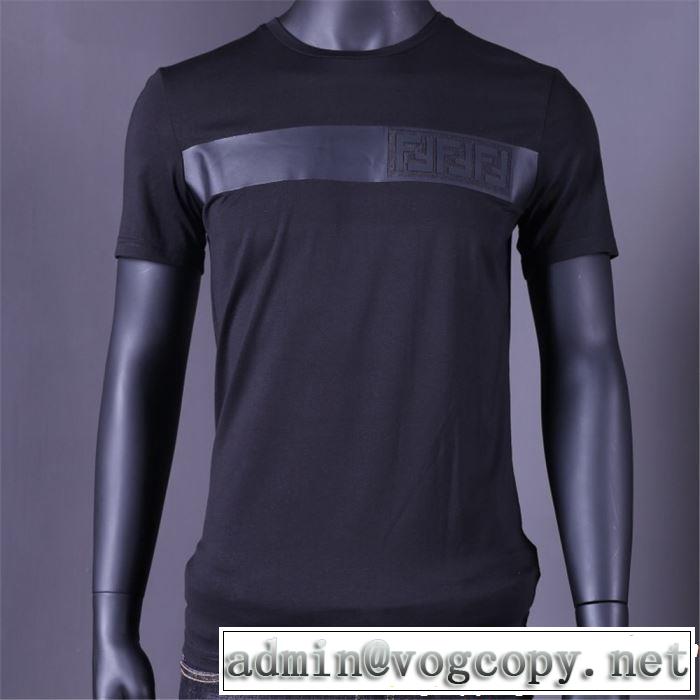 半袖Tシャツ 2色可選 オシャレ印象で人気の高い 2019年夏の一押しファッションアイテム FENDI フェンディ