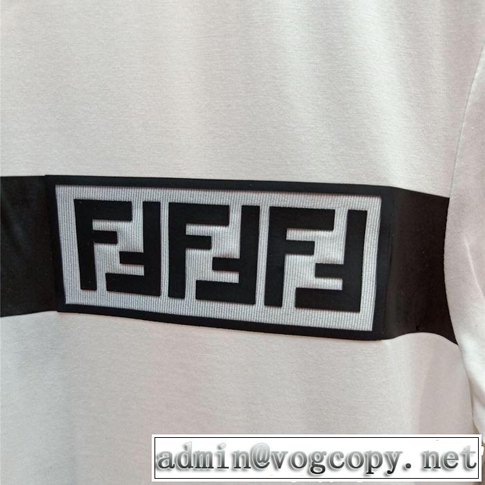 半袖Tシャツ 2色可選 オシャレ印象で人気の高い 2019年夏の一押しファッションアイテム FENDI フェンディ