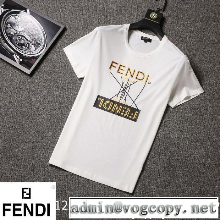【2019年】夏のファッション FENDI フェンディ 半袖Tシャツ 3色可選 最新のトレンドブランド人気的
