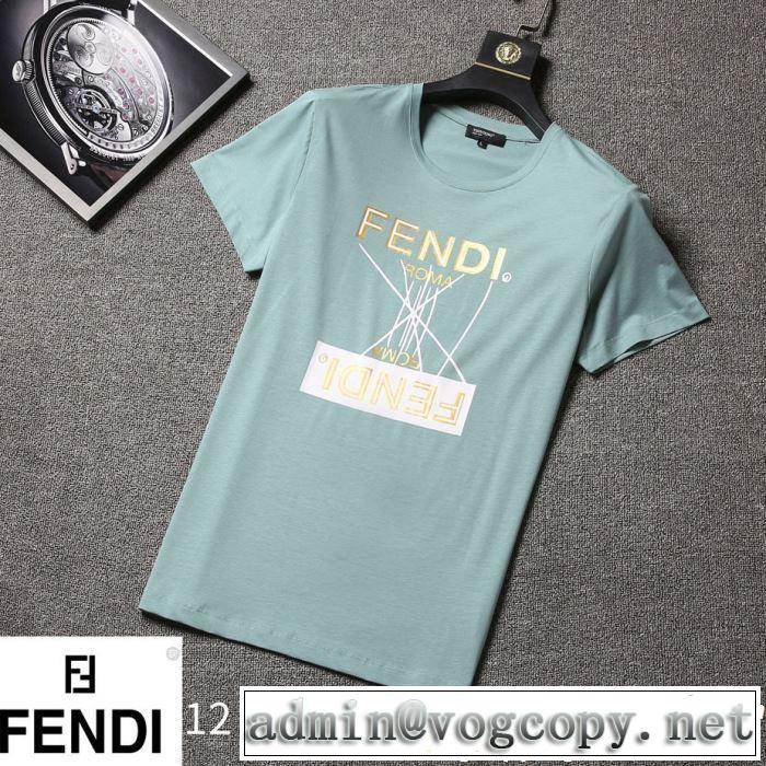 【2019年】夏のファッション FENDI フェンディ 半袖Tシャツ 3色可選 最新のトレンドブランド人気的