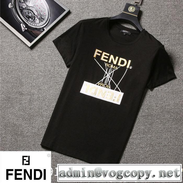 【2019年】夏のファッション FENDI フェンディ 半袖Tシャツ 3色可選 最新のトレンドブランド人気的