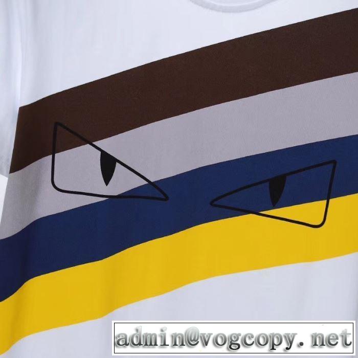 FENDI 最終価格セール Tシャツ/半袖 2色可選人気商品 2019限定 男性に人気 フェンディ ブランドの話題の新作も！