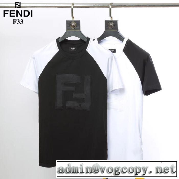 大人の色味 FENDI 2019春夏は人気定番  Tシャツ/半袖 新作限定早い者勝ち 2色可選 フェンディ