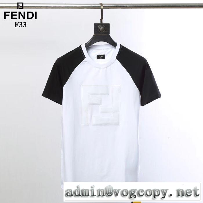 大人の色味 FENDI 2019春夏は人気定番  Tシャツ/半袖 新作限定早い者勝ち 2色可選 フェンディ
