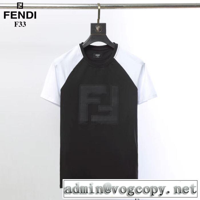 大人の色味 FENDI 2019春夏は人気定番  Tシャツ/半袖 新作限定早い者勝ち 2色可選 フェンディ