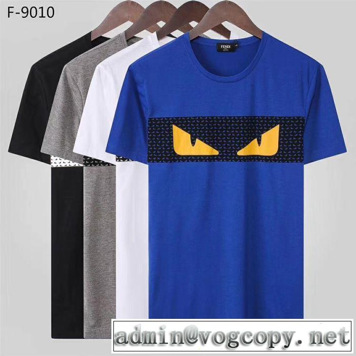 大人カジュアル夏ファッション2019  多色可選 ギフト最適期間限定 フェンディ FENDI Tシャツ/半袖