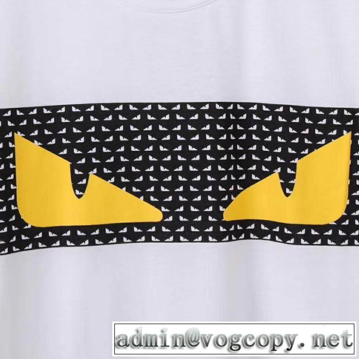 大人カジュアル夏ファッション2019  多色可選 ギフト最適期間限定 フェンディ FENDI Tシャツ/半袖