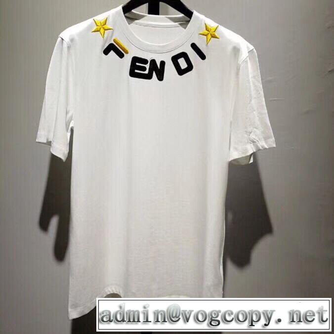 おすすめな大人のトレンド Tシャツ/半袖 2色可選 フェンディ2019春夏は人気定番 FENDI セールで格安