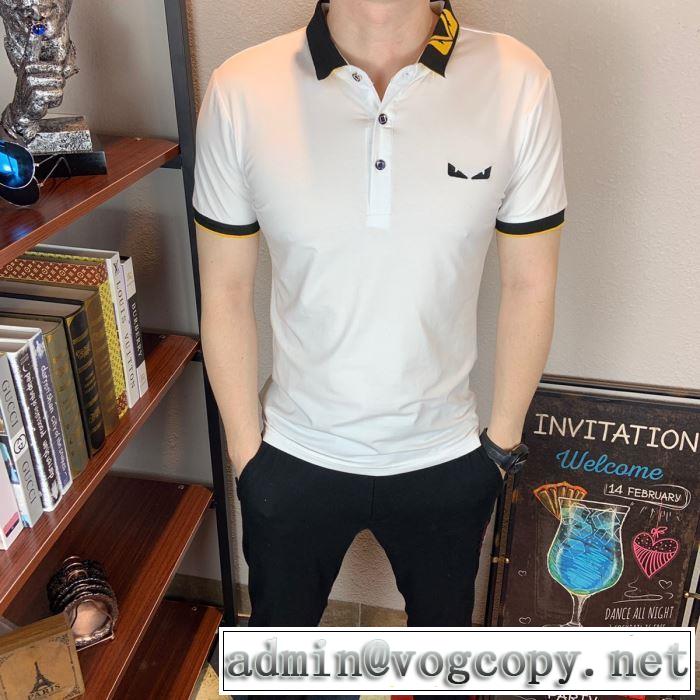 洗練された印象に フェンディ FENDI Tシャツ/半袖 2019春夏の大注目トレンド 2色可選