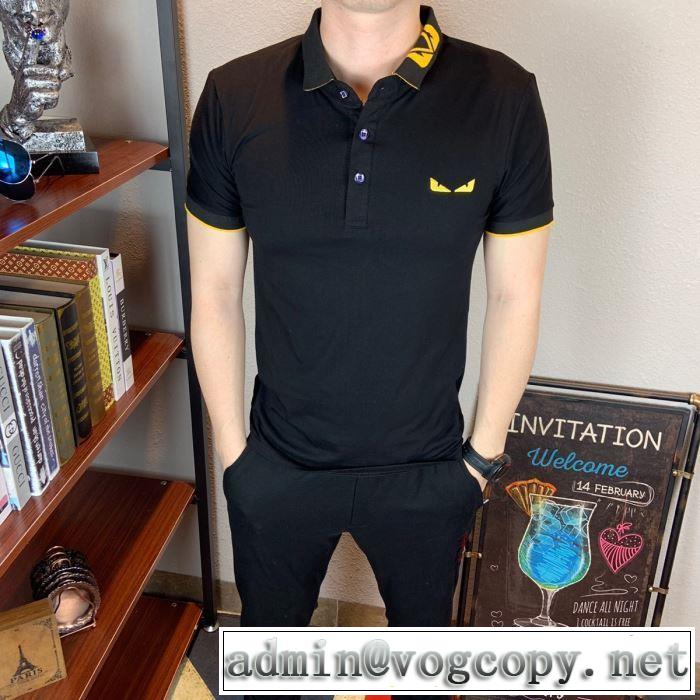 洗練された印象に フェンディ FENDI Tシャツ/半袖 2019春夏の大注目トレンド 2色可選