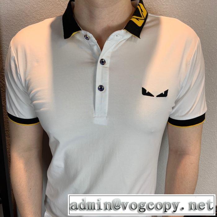洗練された印象に フェンディ FENDI Tシャツ/半袖 2019春夏の大注目トレンド 2色可選