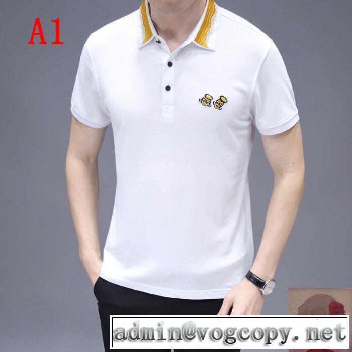 夏らしい抜け感を演出し FENDI 【2019年】夏のファッション Tシャツ/半袖 4色可選 フェンディ