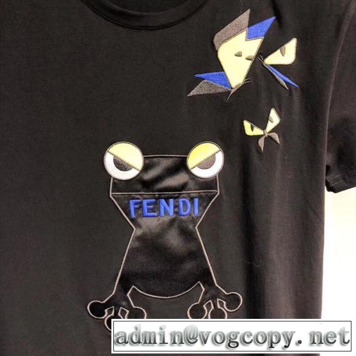 3色可選 フェンディ FENDI 人気ストリートブランド新品 Tシャツ/半袖  すっきりした印象に 2019限定 男性に人気