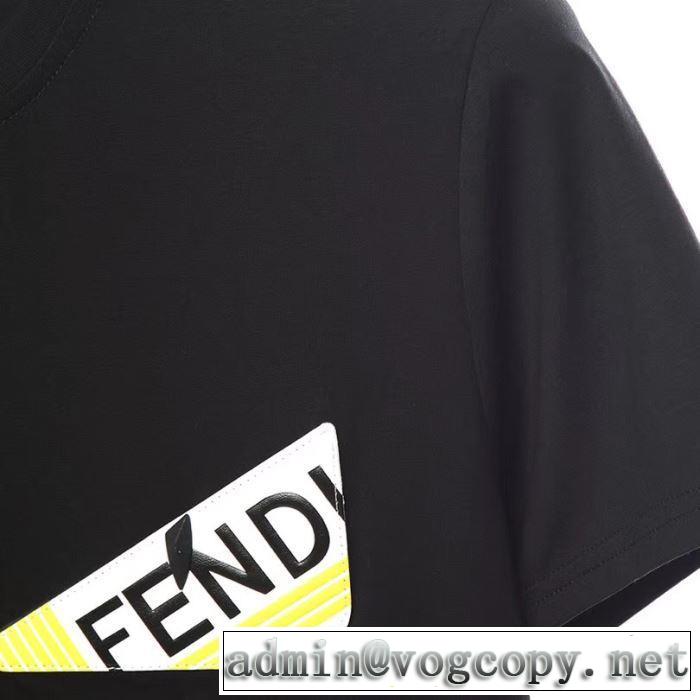 2019限定 男性に人気 Tシャツ/半袖優雅で都会的な装いに仕上げ 2色可選 フェンディ FENDI