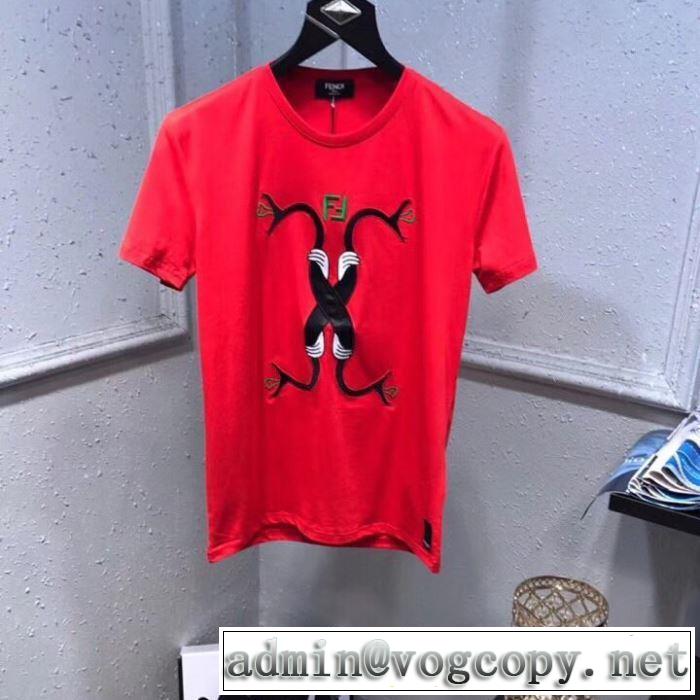 春夏の流行り2019新品  Tシャツ/半袖FENDI 3色可選 上品な涼やかさある印象に フェンディ