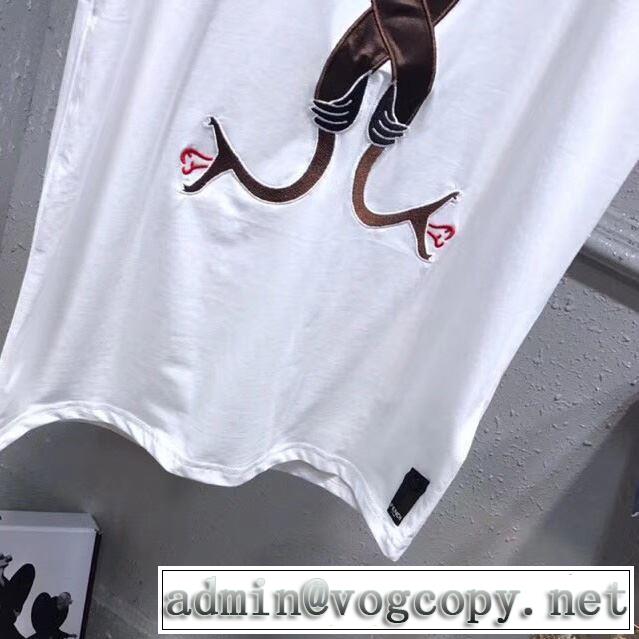 春夏の流行り2019新品  Tシャツ/半袖FENDI 3色可選 上品な涼やかさある印象に フェンディ