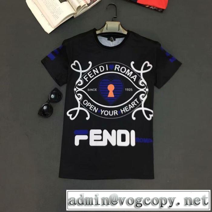 Tシャツ/半袖夏ファッションをおしゃれに楽しもう   フェンディ FENDI 春夏の流行り2019新品