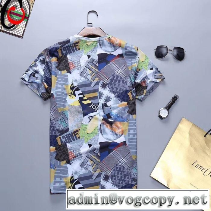 FENDI 2019夏ファション新品  送料込み 希少品 Tシャツ/半袖  ブランドの話題の新作も！ フェンディ