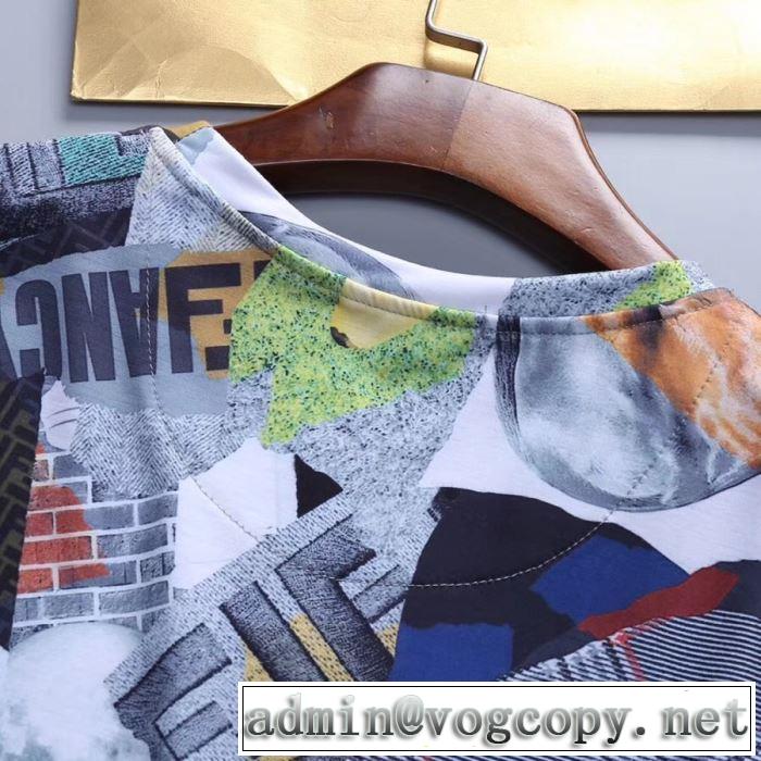 FENDI 2019夏ファション新品  送料込み 希少品 Tシャツ/半袖  ブランドの話題の新作も！ フェンディ
