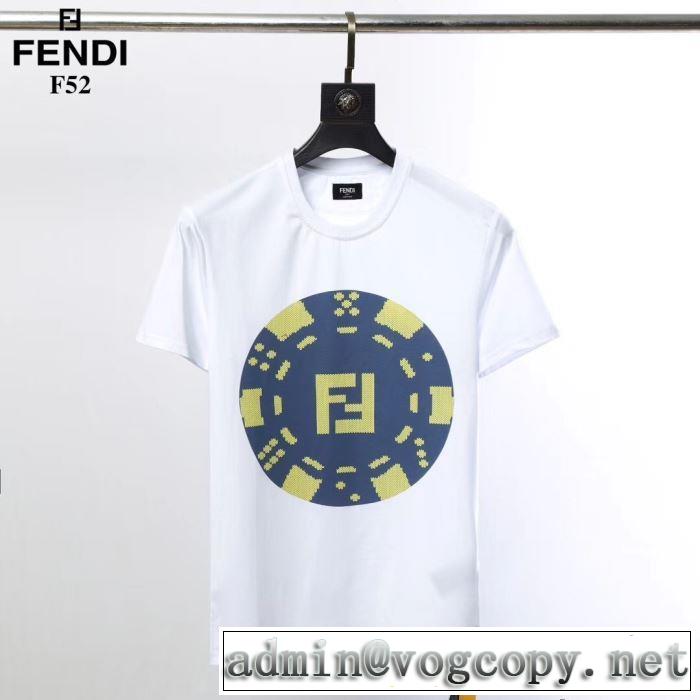2色可選   Tシャツ/半袖 人気ストリートブランド新品 フェンディ FENDI 2019春夏は人気定番