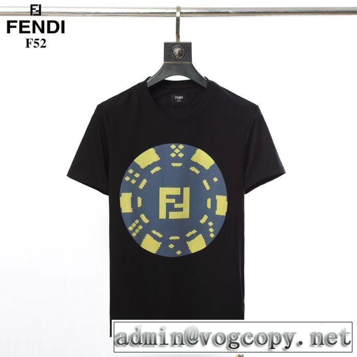 2色可選   Tシャツ/半袖 人気ストリートブランド新品 フェンディ FENDI 2019春夏は人気定番