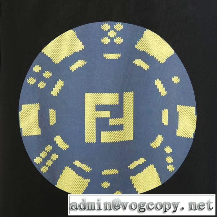 2色可選   Tシャツ/半袖 人気ストリートブランド新品 フェンディ FENDI 2019春夏は人気定番