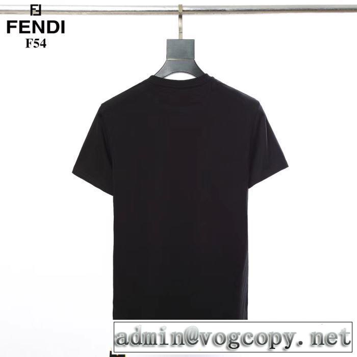 NEW素敵  Tシャツ/半袖 2色可選 FENDI 2019春夏は人気定番 フェンディおしゃれ上級者に挑戦