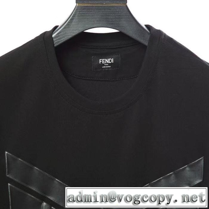 NEW素敵  Tシャツ/半袖 2色可選 FENDI 2019春夏は人気定番 フェンディおしゃれ上級者に挑戦