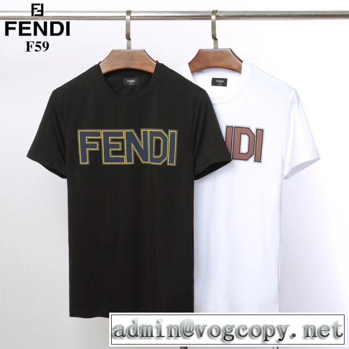 《2019年》今、注目のストリート 2色可選 フェンディ 送料込み 希少品 FENDI   Tシャツ/半袖