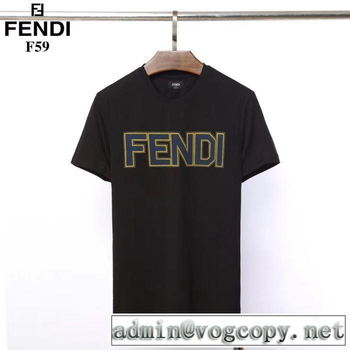 《2019年》今、注目のストリート 2色可選 フェンディ 送料込み 希少品 FENDI   Tシャツ/半袖