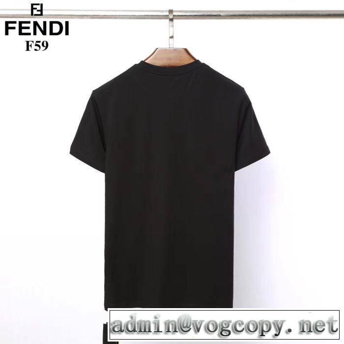 《2019年》今、注目のストリート 2色可選 フェンディ 送料込み 希少品 FENDI   Tシャツ/半袖