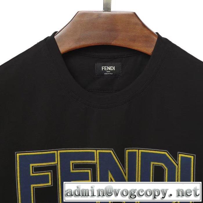 《2019年》今、注目のストリート 2色可選 フェンディ 送料込み 希少品 FENDI   Tシャツ/半袖