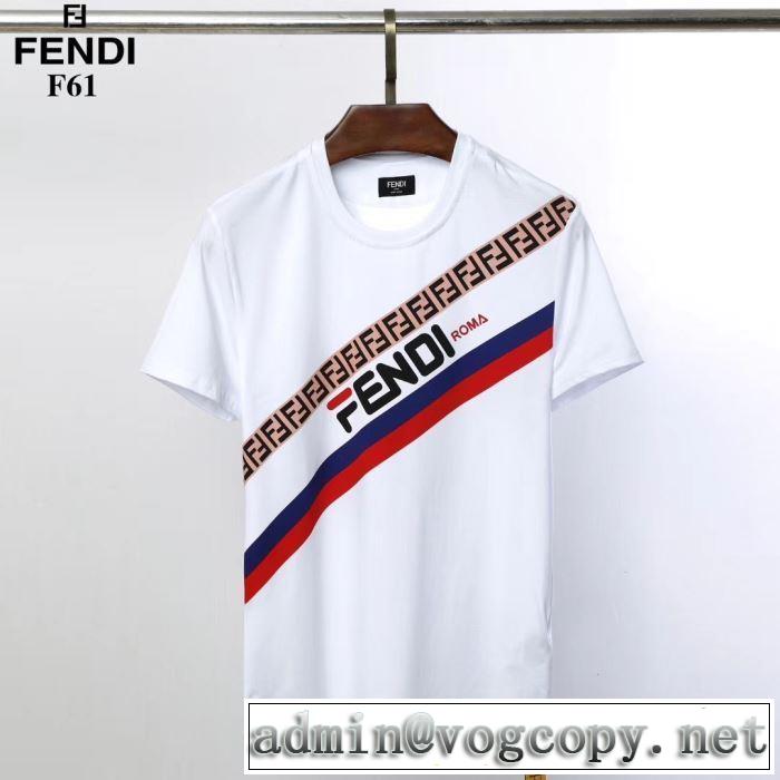 【2019年】夏のファッション 2色可選 フェンディ Tシャツ/半袖 FENDI  優雅で都会的な装いに仕上げ