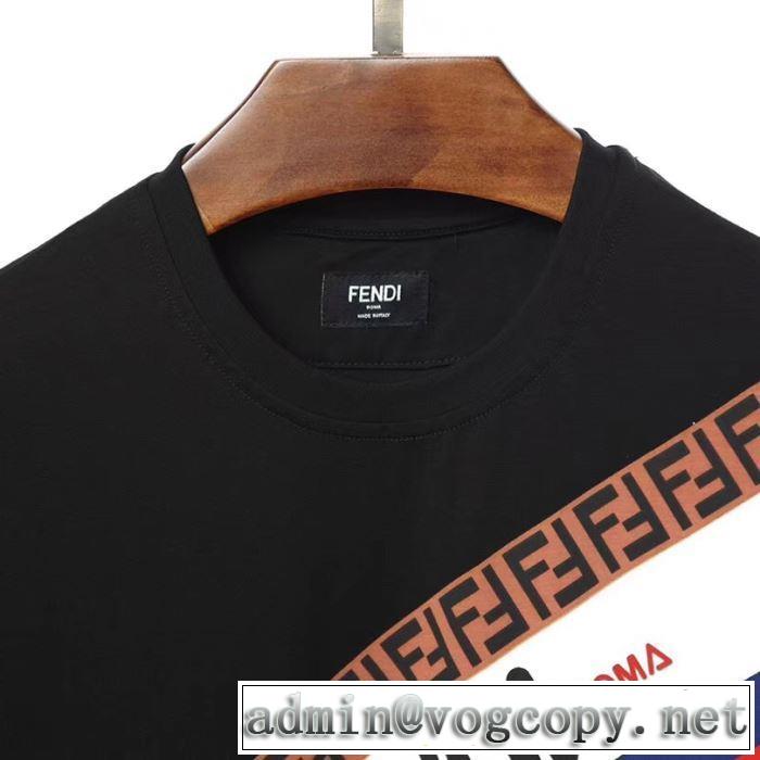 【2019年】夏のファッション 2色可選 フェンディ Tシャツ/半袖 FENDI  優雅で都会的な装いに仕上げ