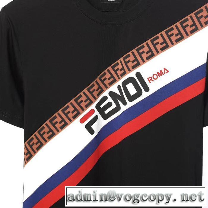 【2019年】夏のファッション 2色可選 フェンディ Tシャツ/半袖 FENDI  優雅で都会的な装いに仕上げ