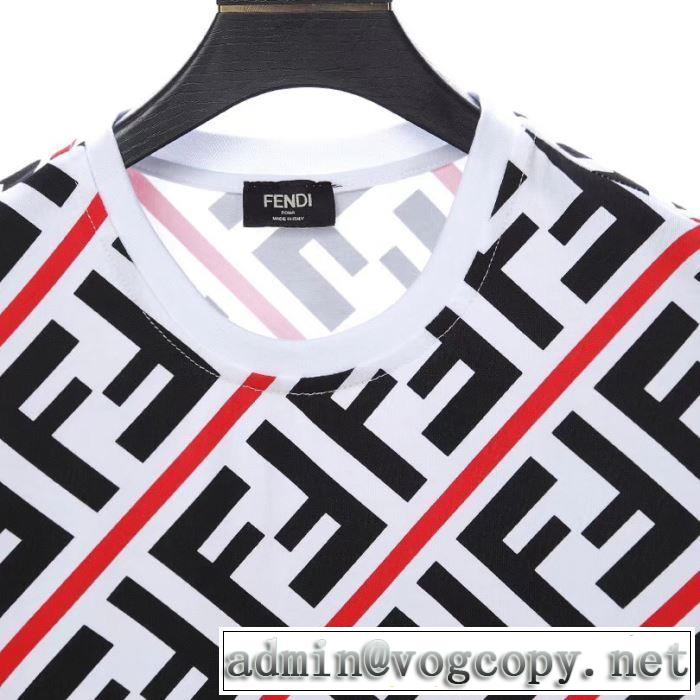 人気ストリートブランド新品 Tシャツ/半袖2019限定 男性に人気  2色可選 フェンディ FENDI