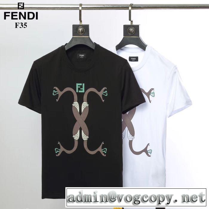鮮度アップブランド最新 FENDI  Tシャツ/半袖 2色可選 【2019年】夏のファッション フェンディ