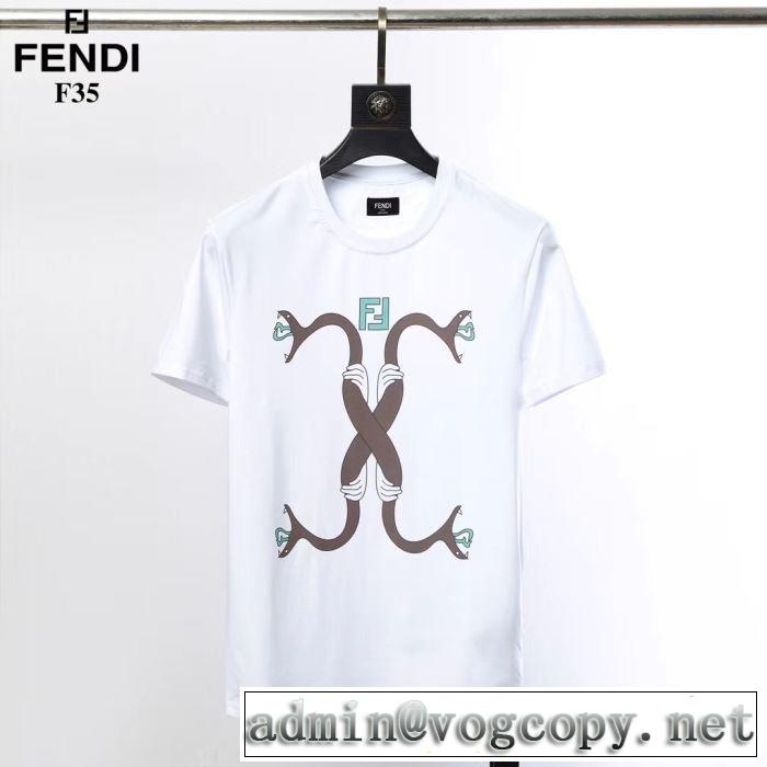 鮮度アップブランド最新 FENDI  Tシャツ/半袖 2色可選 【2019年】夏のファッション フェンディ