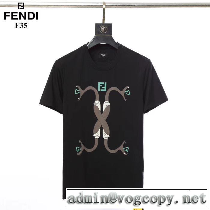 鮮度アップブランド最新 FENDI  Tシャツ/半袖 2色可選 【2019年】夏のファッション フェンディ