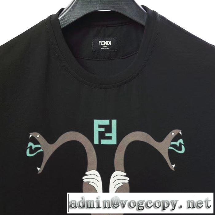 鮮度アップブランド最新 FENDI  Tシャツ/半袖 2色可選 【2019年】夏のファッション フェンディ